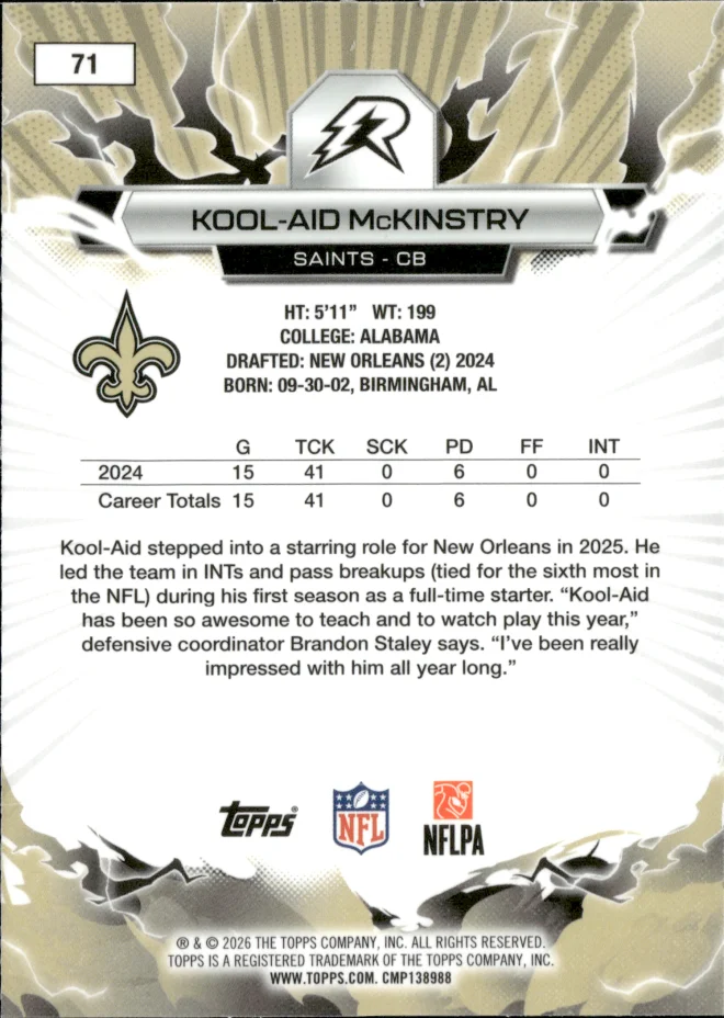 Kool-Aid McKinstry card back