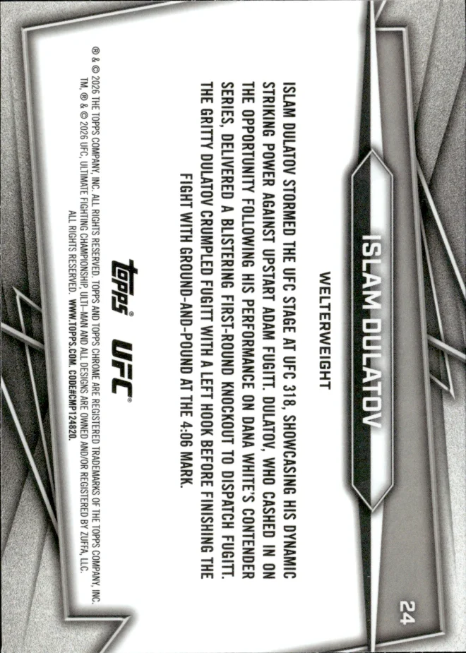 Islam Dulatov card back