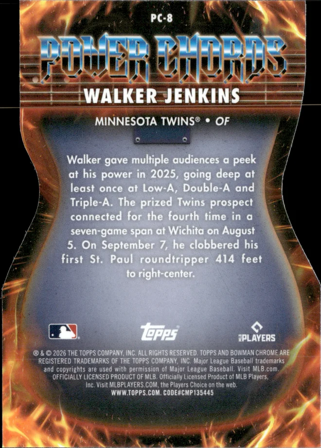 Walker Jenkins card back