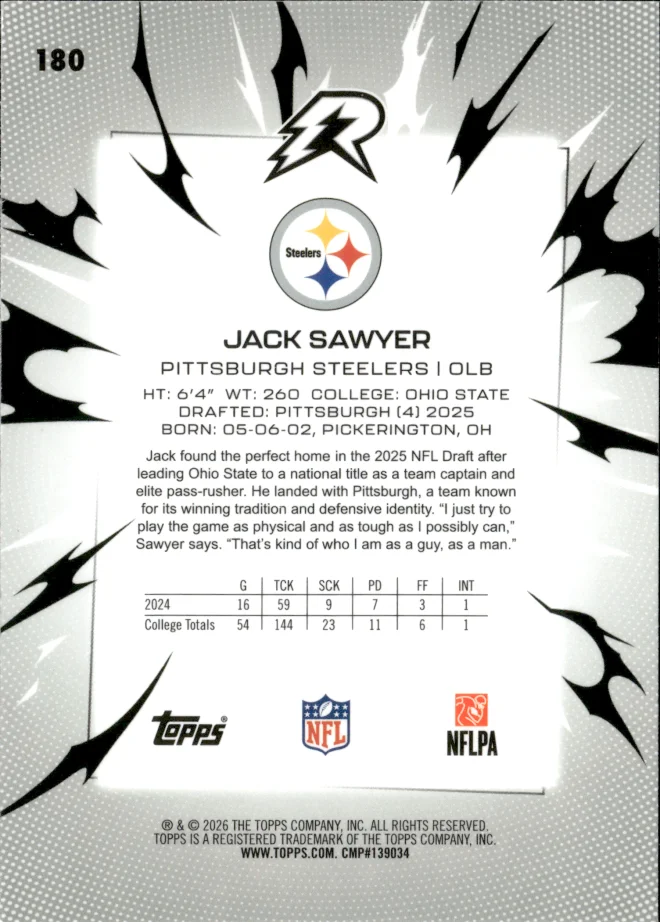 Jack Sawyer card back