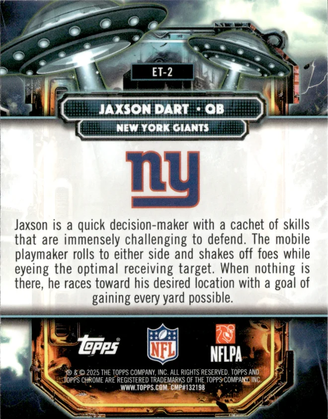 Jaxson Dart card back