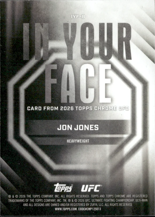 Jon Jones card back