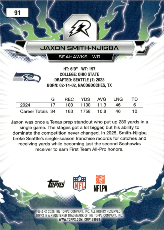 Jaxon Smith-Njigba card back