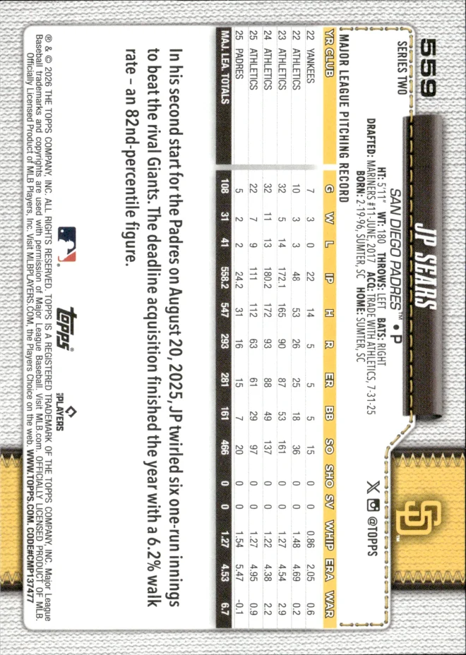 JP Sears card back