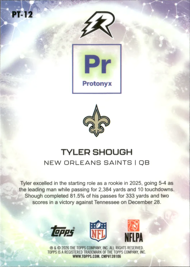 Tyler Shough card back