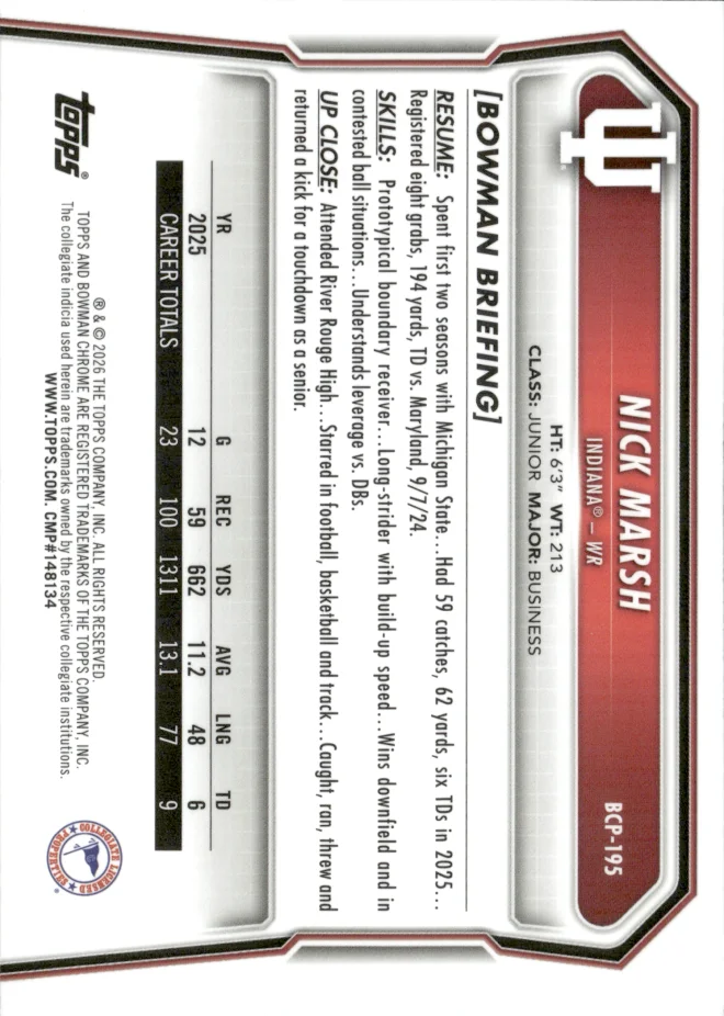Nick Marsh card back