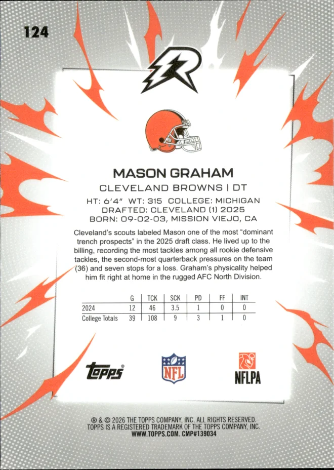Mason Graham card back