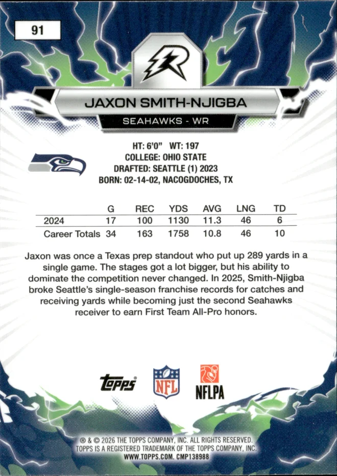 Jaxon Smith-Njigba card back