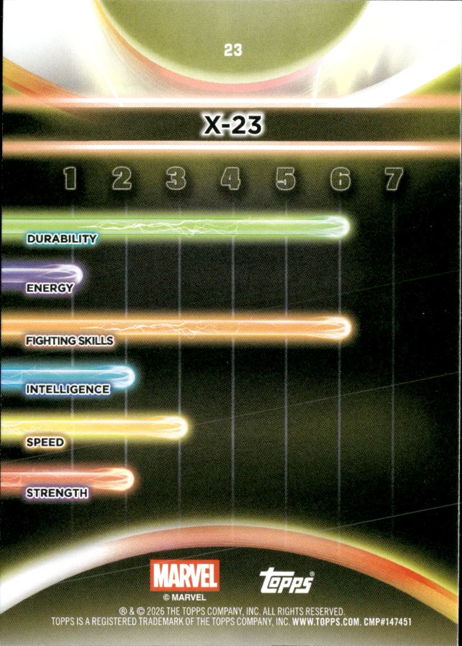 X-23 card back