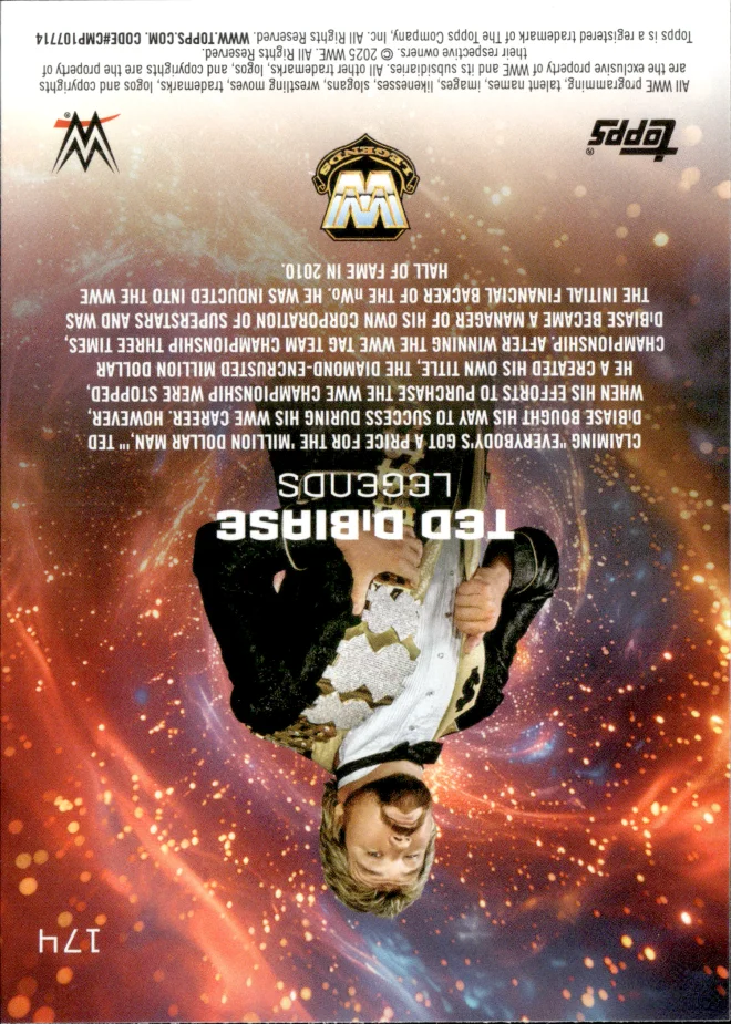 "Million Dollar Man" Ted DiBiase card back