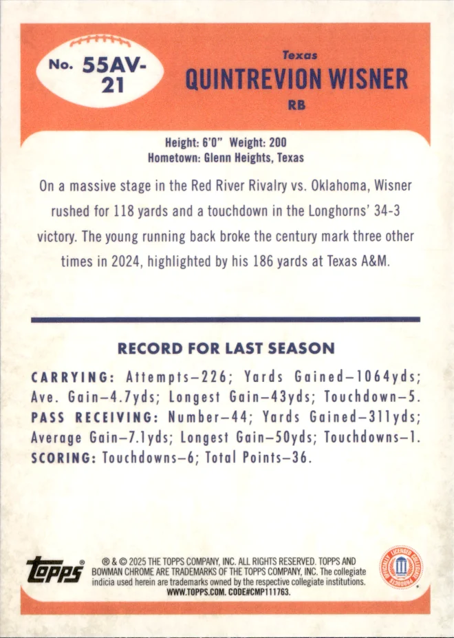 Quintrevion Wisner card back