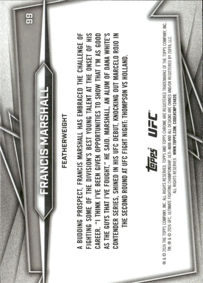 Francis Marshall card back