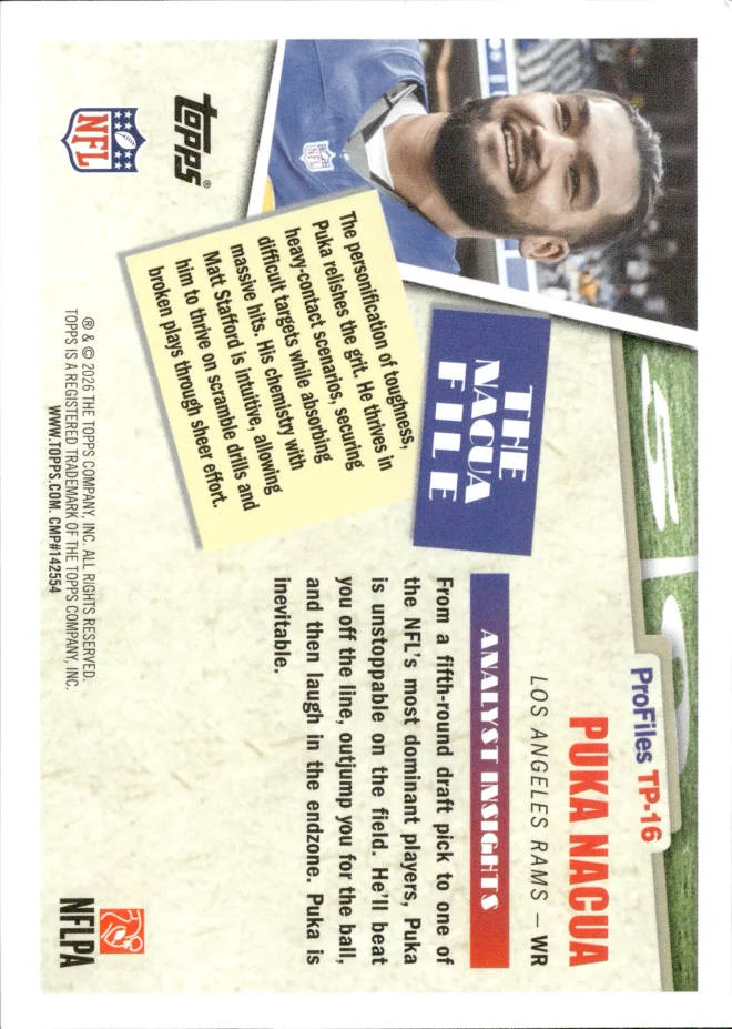 Puka Nacua card back