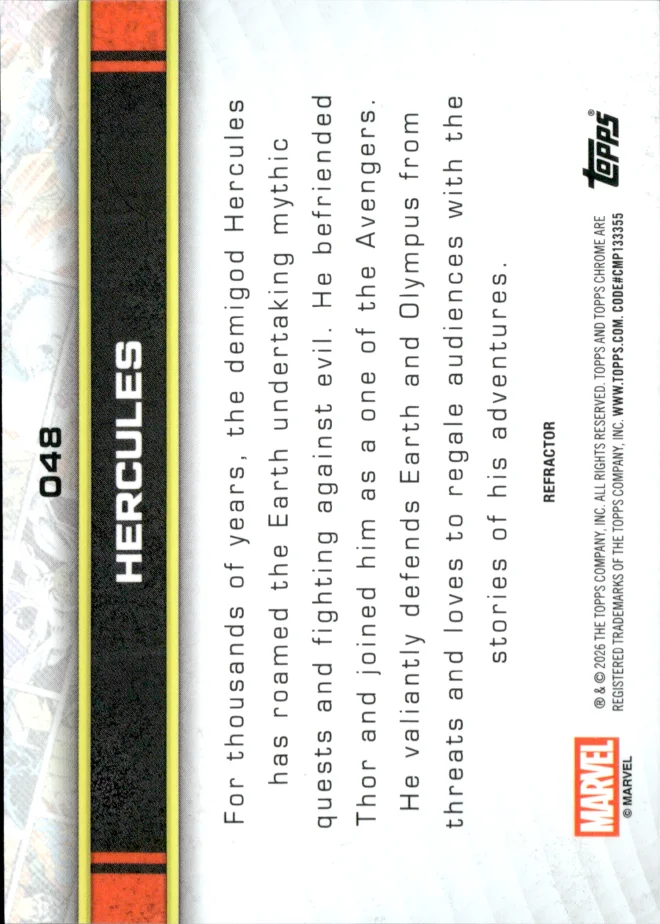 Hercules card back