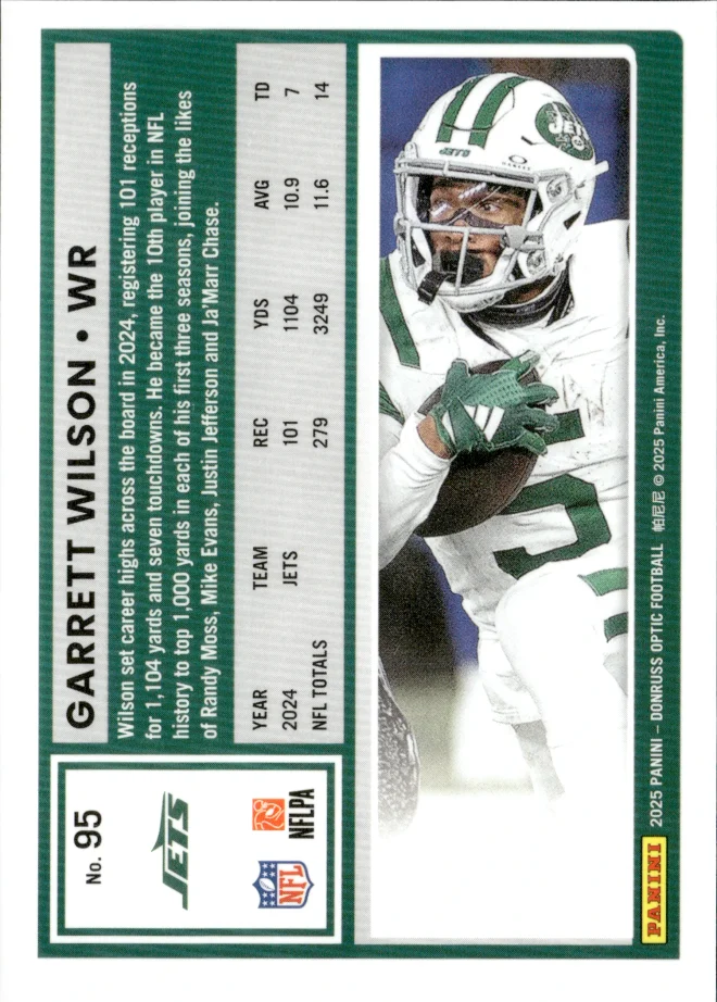 Garrett Wilson card back