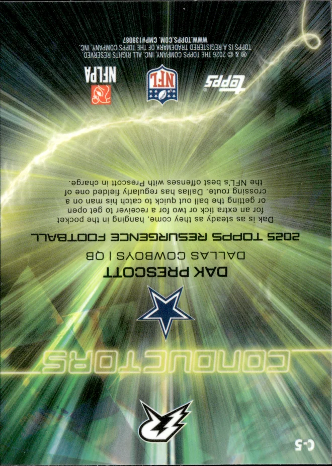 Dak Prescott card back