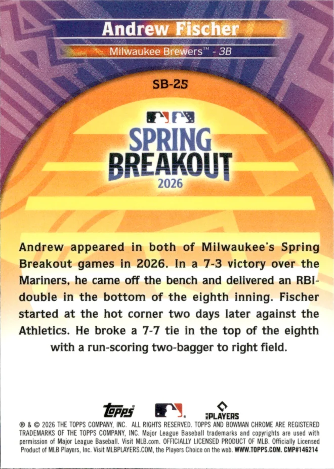 Andrew Fischer card back