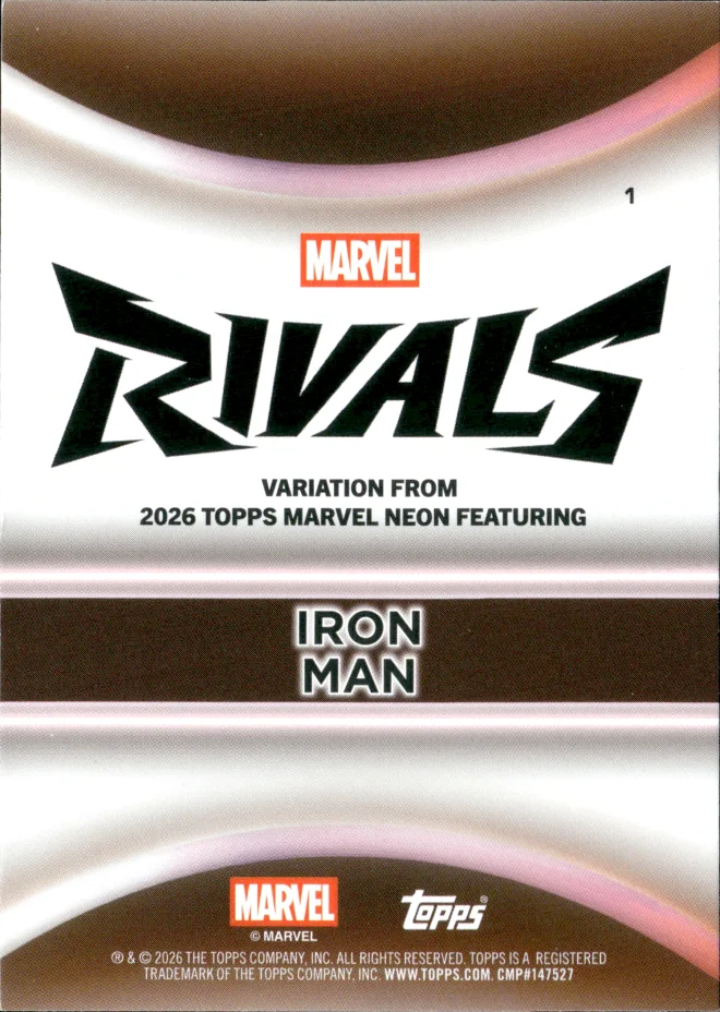 Iron Man card back