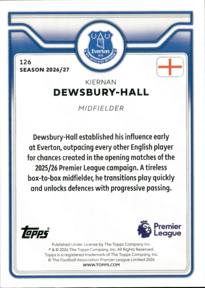 Kiernan Dewsbury-Hall card back