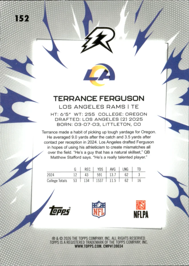 Terrance Ferguson card back