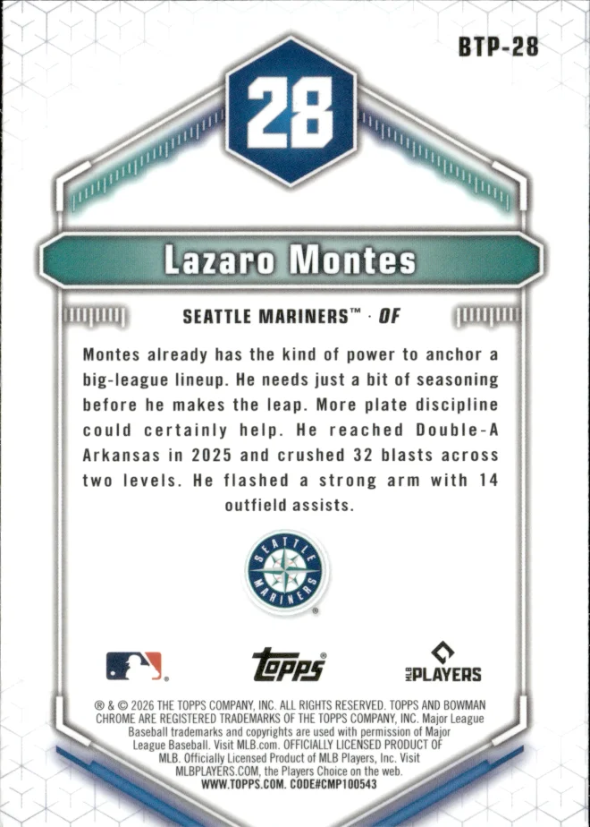 Lazaro Montes card back