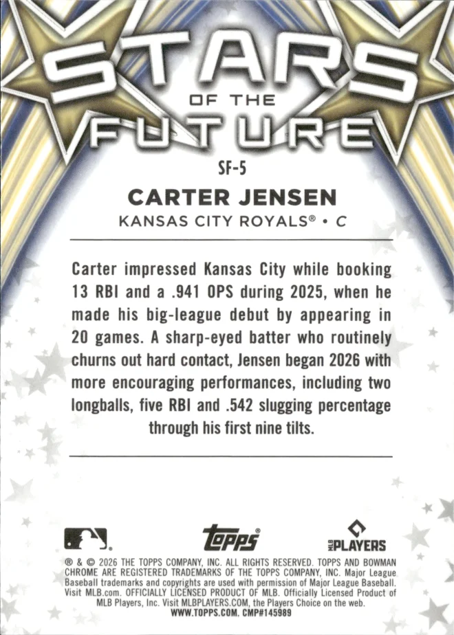 Carter Jensen card back
