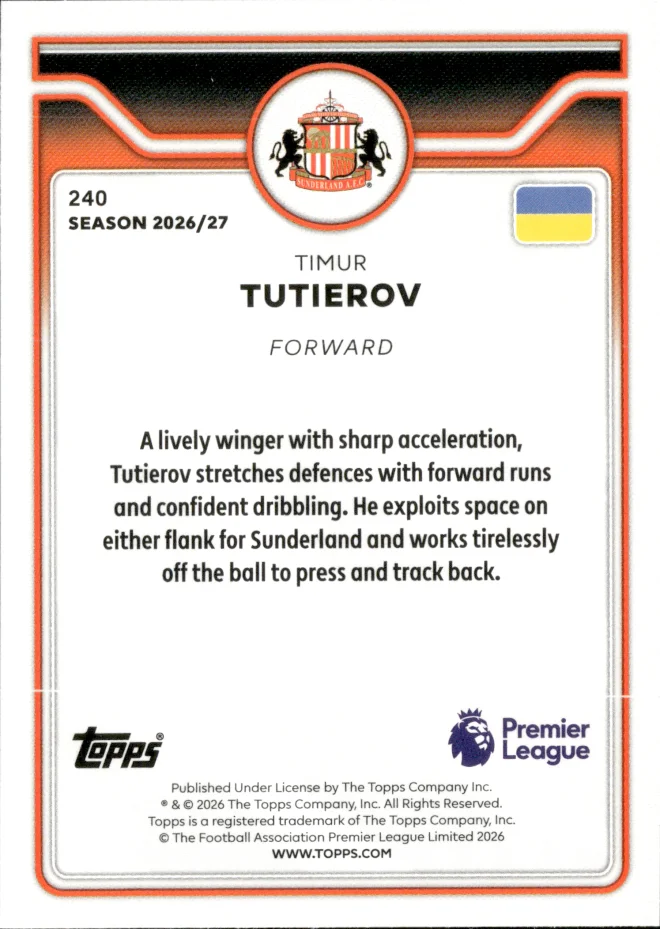 Timur Tutierov card back