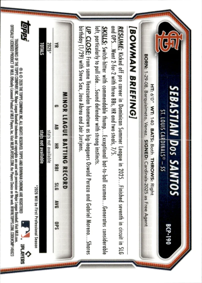 Sebastian Dos Santos card back