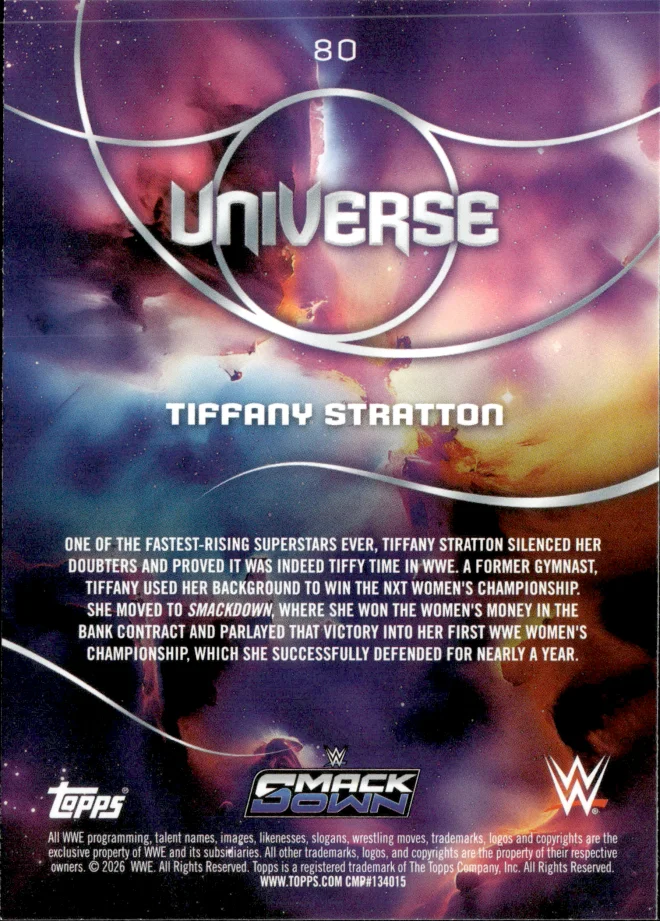 Tiffany Stratton card back