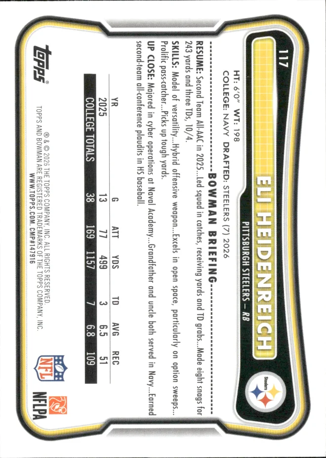 Eli Heidenreich card back