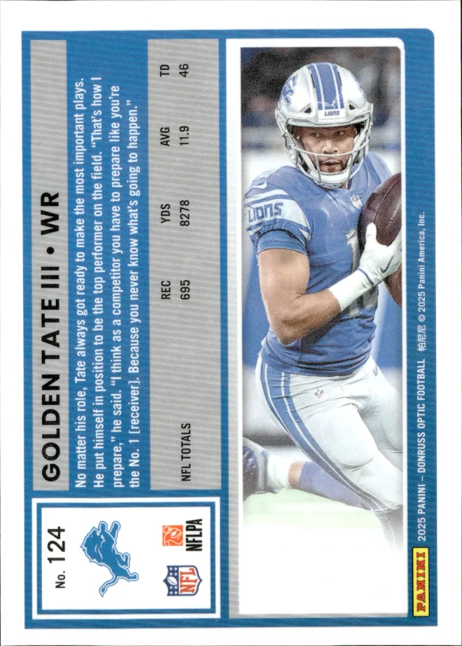 Golden Tate III card back