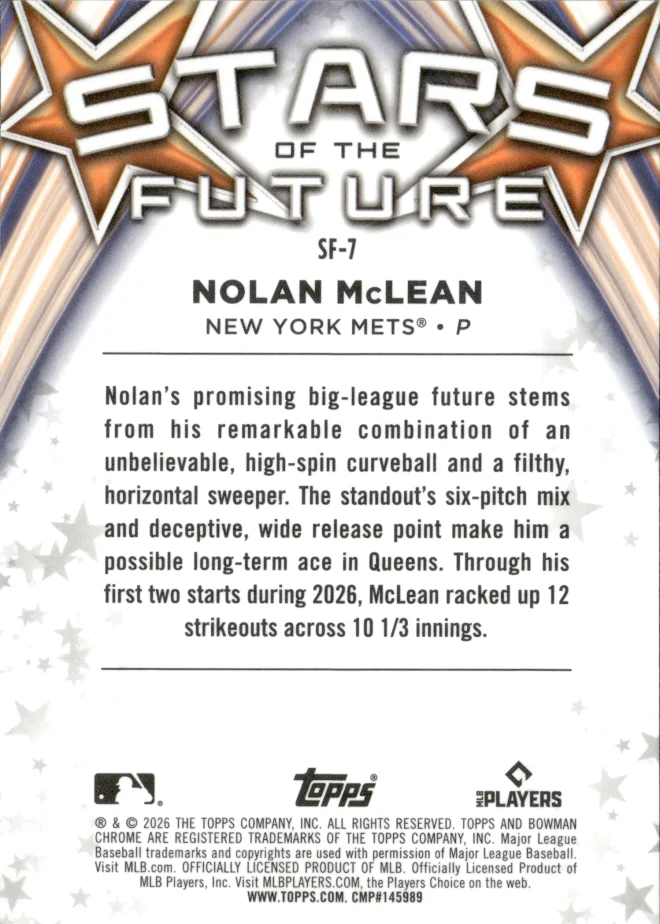 Nolan McLean card back