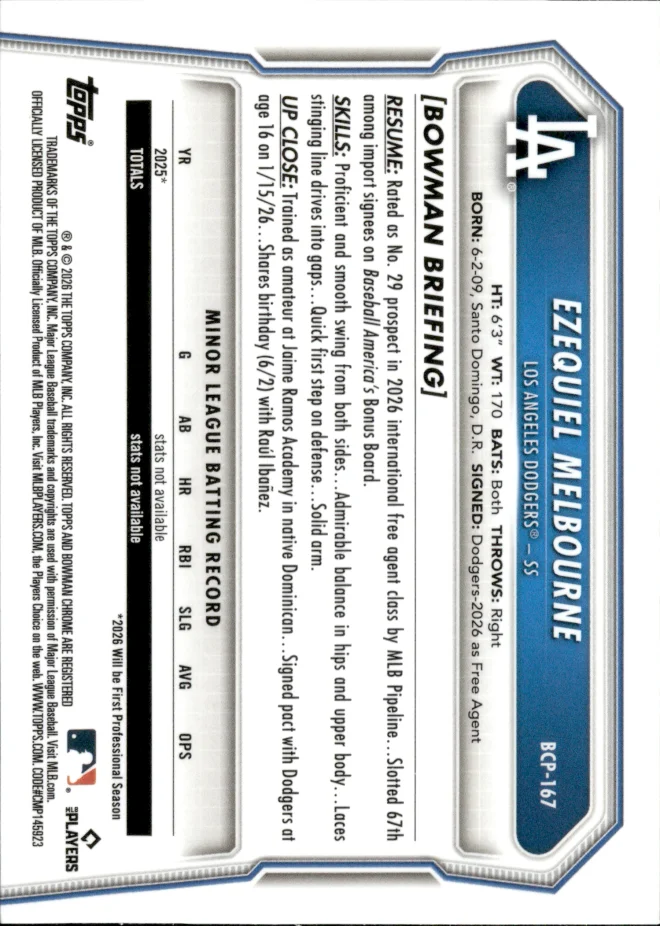 Ezequiel Melbourne card back