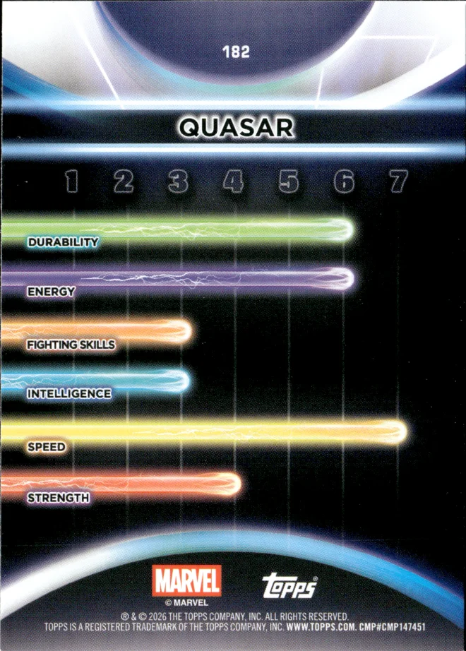 Quasar card back