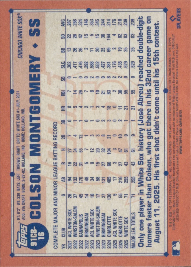 Colson Montgomery card back