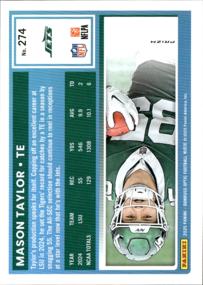 Mason Taylor card back