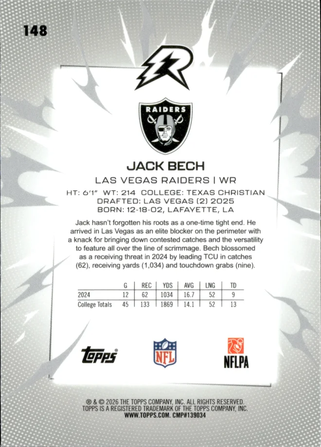Jack Bech card back