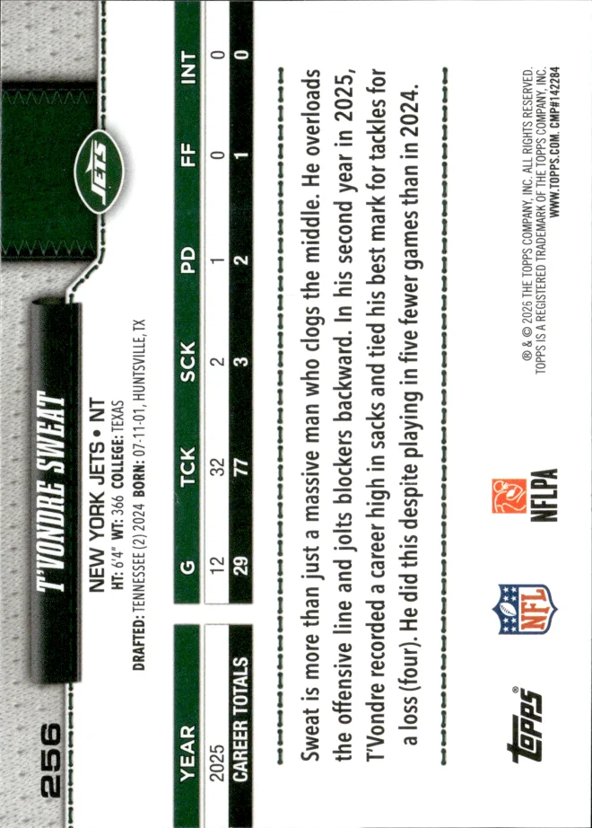 T'Vondre Sweat card back