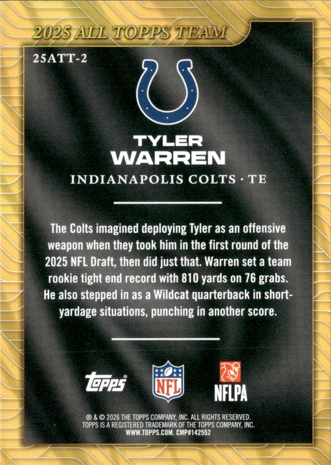 Tyler Warren card back