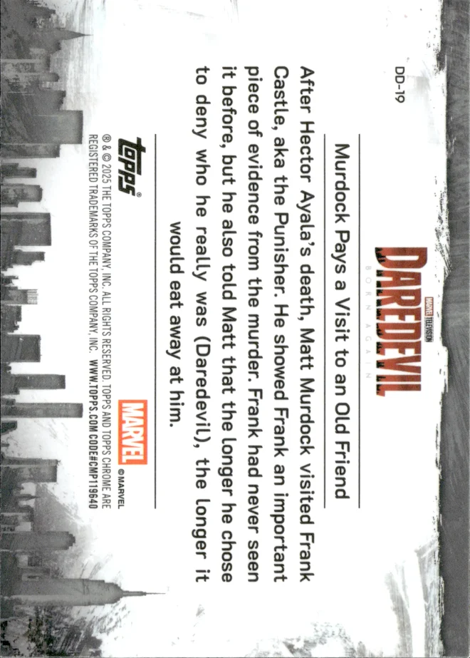 Matt Murdock & Frank Castle card back