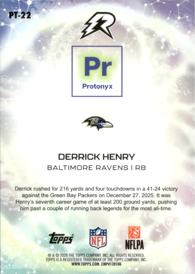 Derrick Henry card back