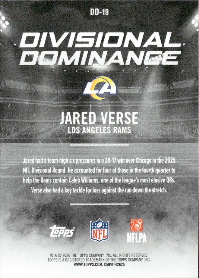 Jared Verse card back