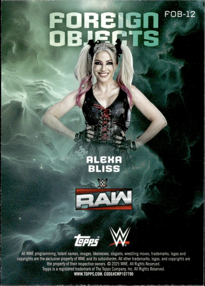 Alexa Bliss card back