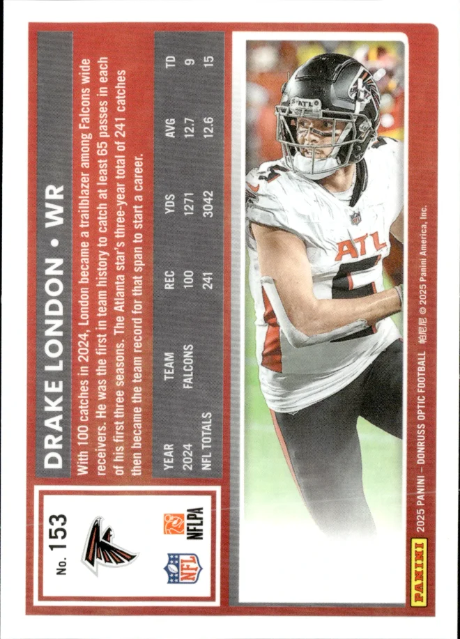 Drake London card back