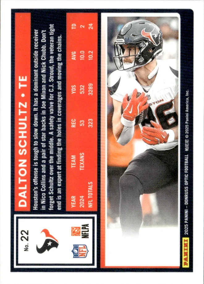 Dalton Schultz card back
