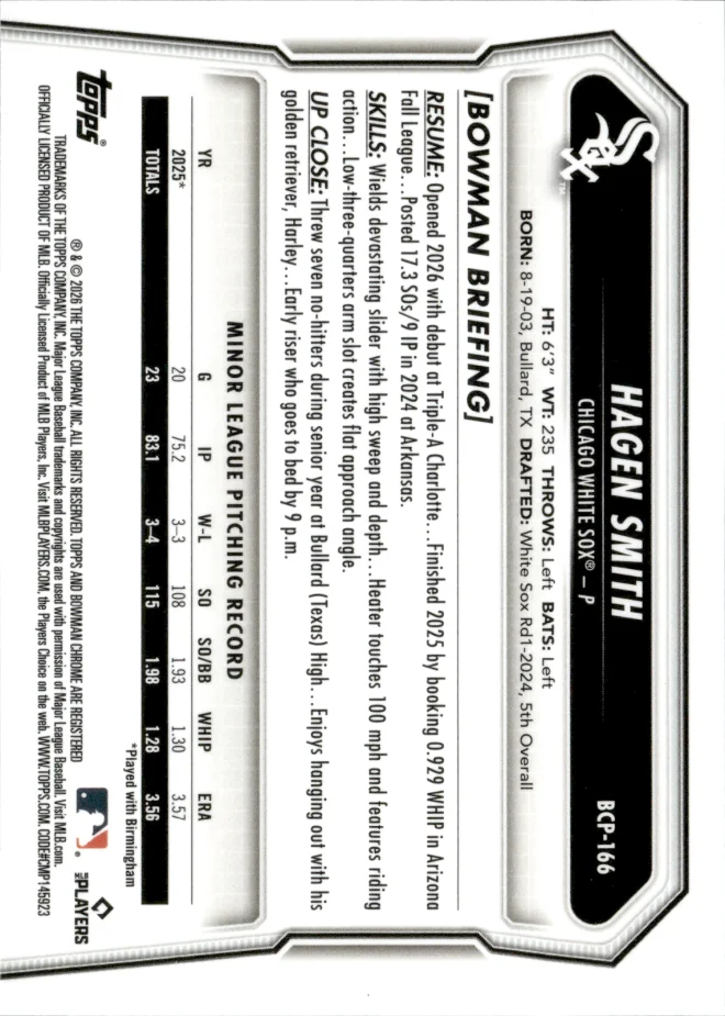 Hagen Smith card back