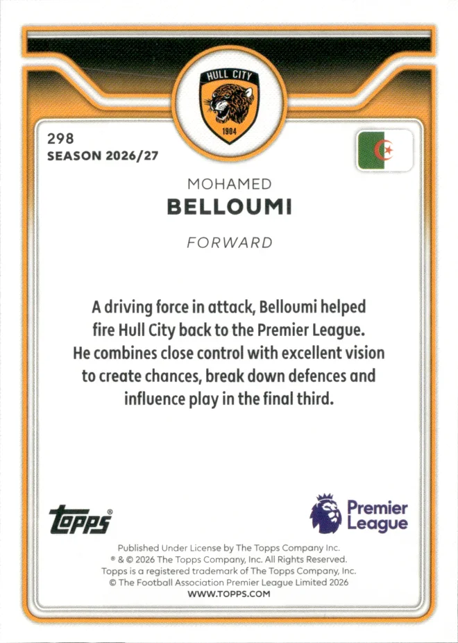 Mohamed Belloumi card back