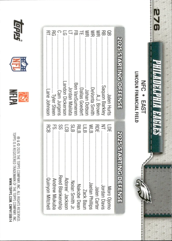 Card 6 card back