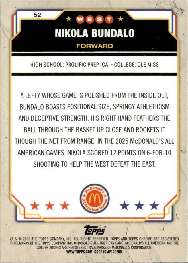 Nikola Bundalo card back