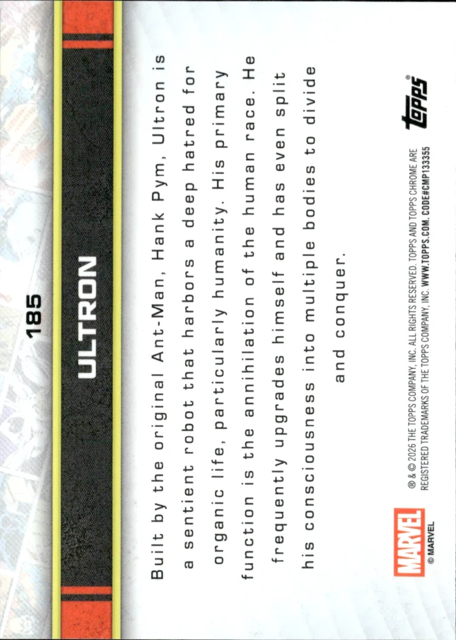 Ultron card back